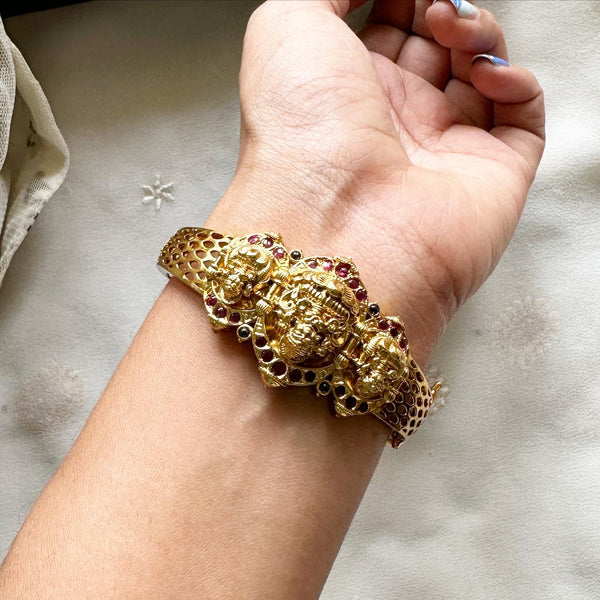 Kemp Lakshmi trio bracelet - Full Ruby - Adorna