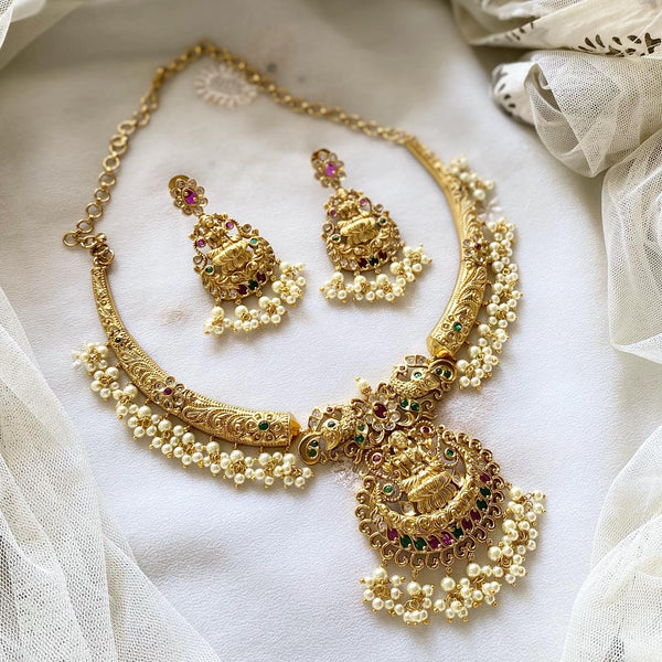 Traditional Lakshmi floral designer pipe set - Adorna