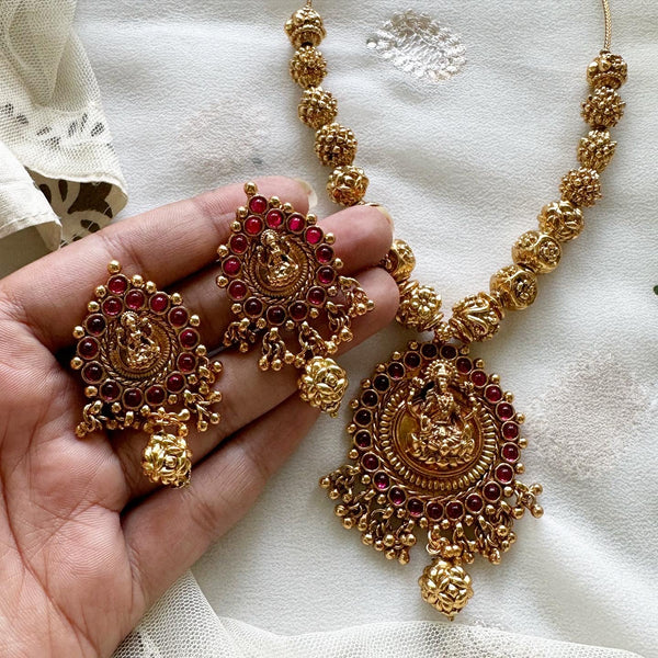 Antique Lakshmi Guntur mala set