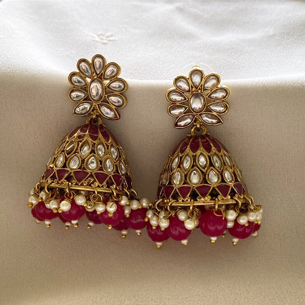 Rupa Polki enamel Jumkhas