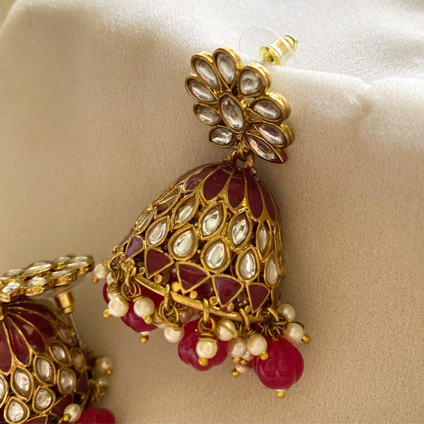 Rupa Polki enamel Jumkhas