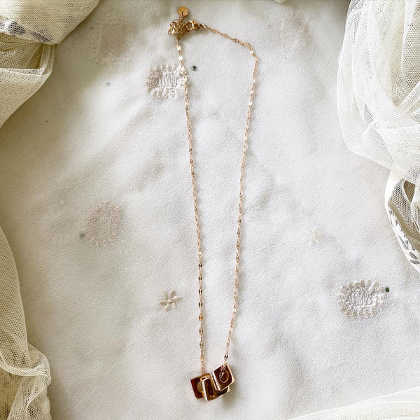 Square thins necklace - Adorna
