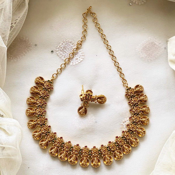 Ganesha coin floral short set - Adorna