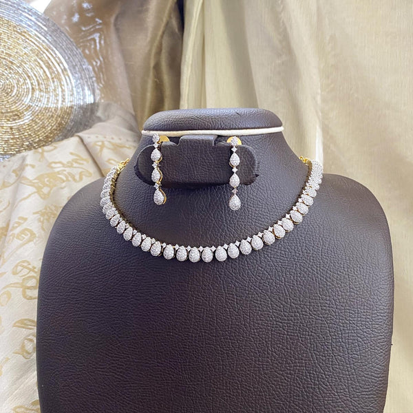 Tear drop studded dollops short set - Adorna