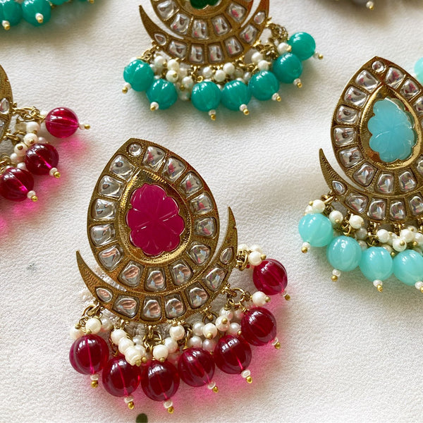Lúa polki kundan studs - Adorna