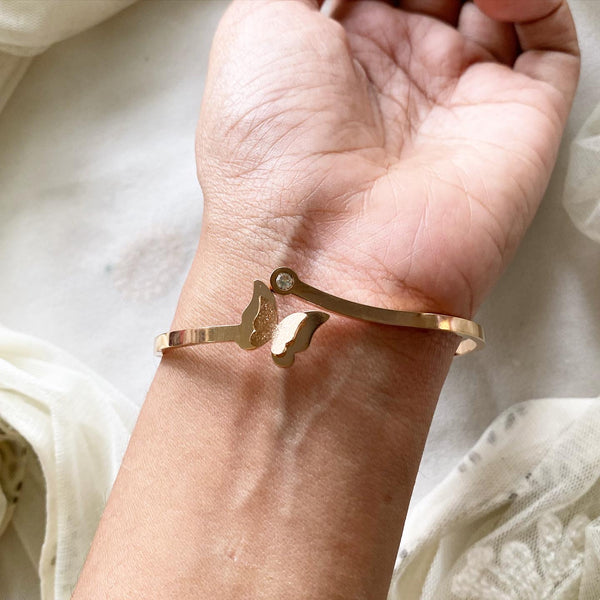 Butterfly Openable bracelet - Adorna