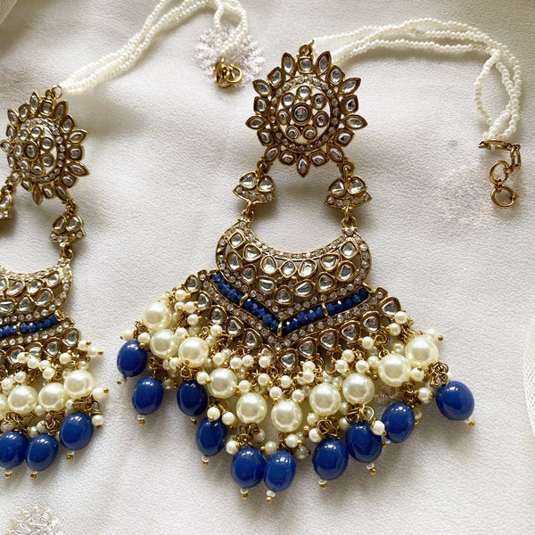 Mahi Blue Earrings - Adorna
