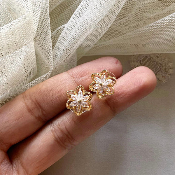 Flower border studs - Adorna