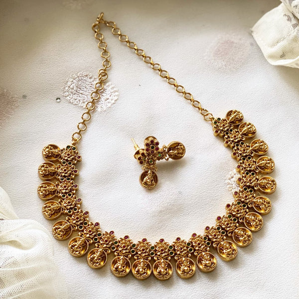 Ganesha coin floral short set - Adorna