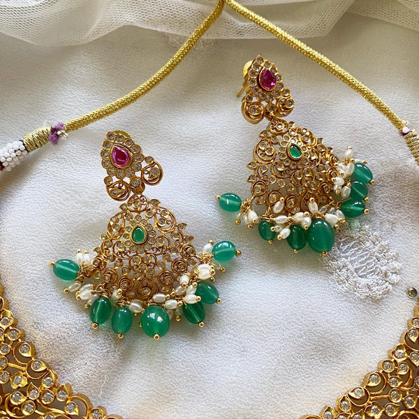 Matte CZ flora short set - Adorna