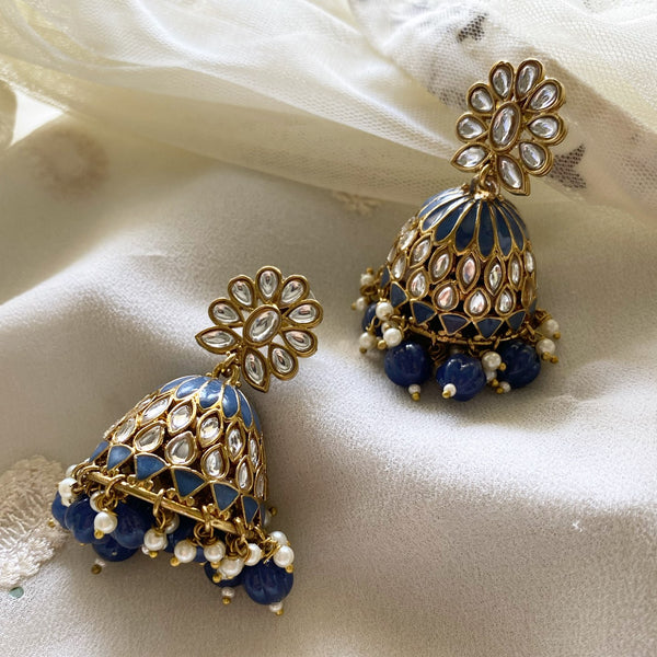 Rupa Polki enamel Jumkhas