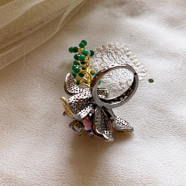 Exquisite Flower-branch flinger ring - Adorna