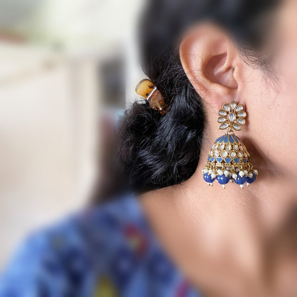 Rupa Polki enamel Jumkhas