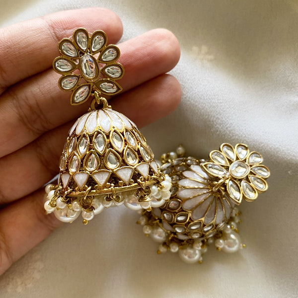 Rupa Polki enamel Jumkhas