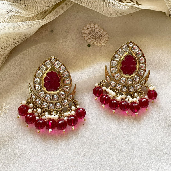 Lúa polki kundan studs - Adorna