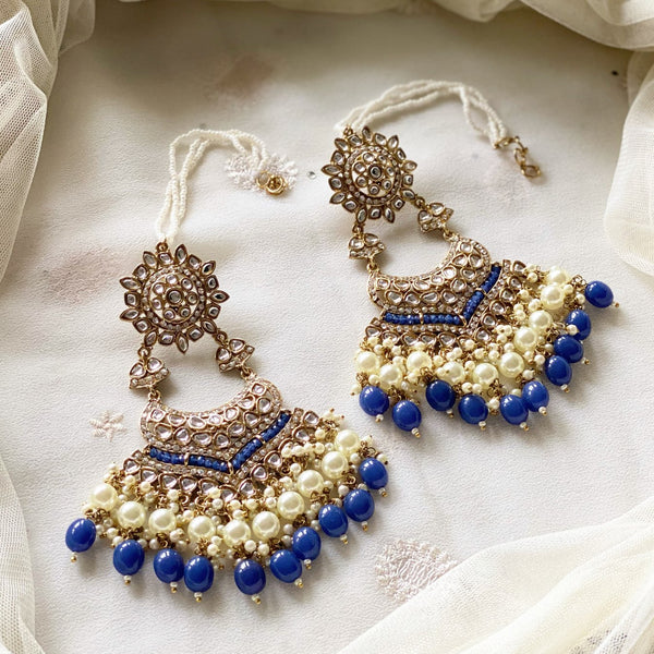Mahi Blue Earrings - Adorna