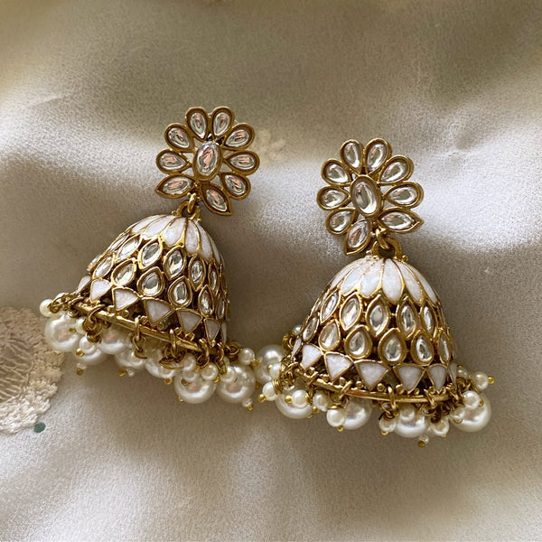 Rupa Polki enamel Jumkhas