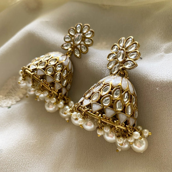 Rupa Polki enamel Jumkhas
