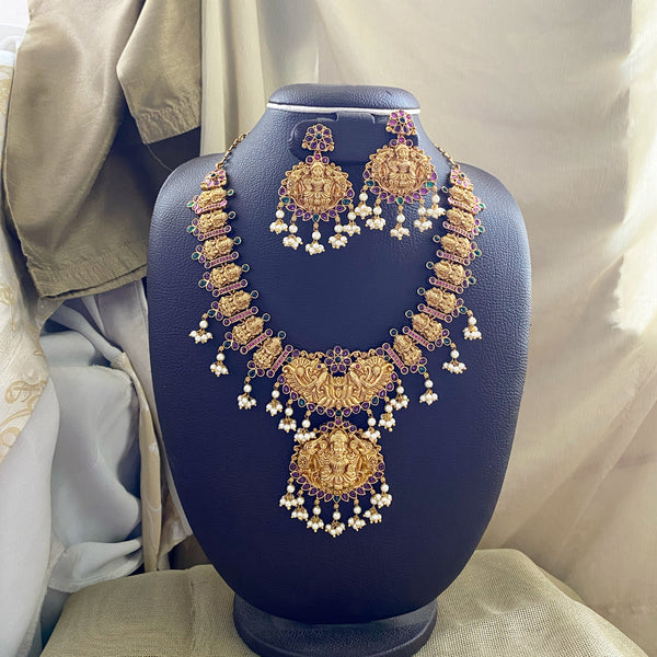 Lakshmi Peacock spike gutta short set - Adorna