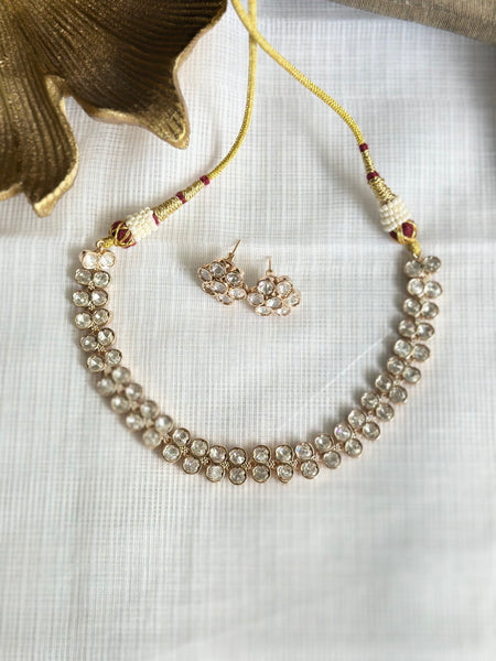 Polki 2 line choker set
