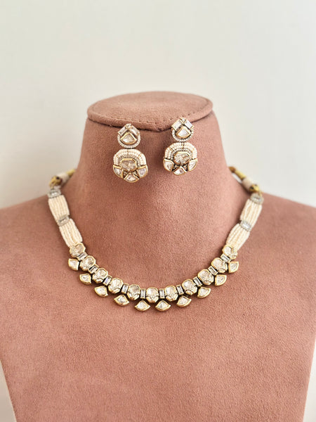 Polki & AD studded starry choker set