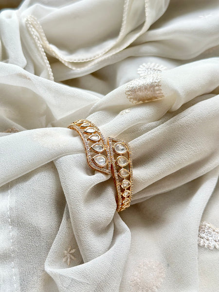 Polki criss cross Openable bracelet