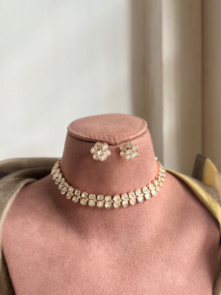 Polki 2 line choker set