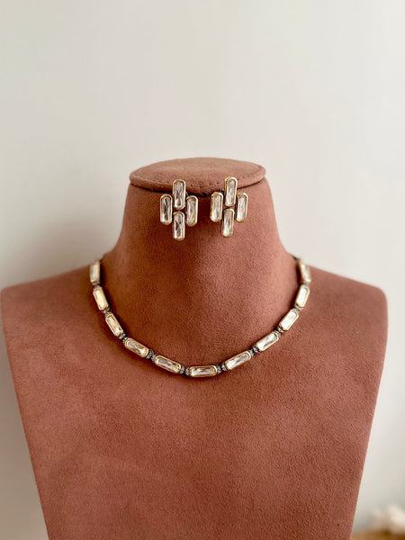 Victoria elongated rectangle polki set