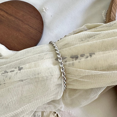 Silver Twisted rope bracelet