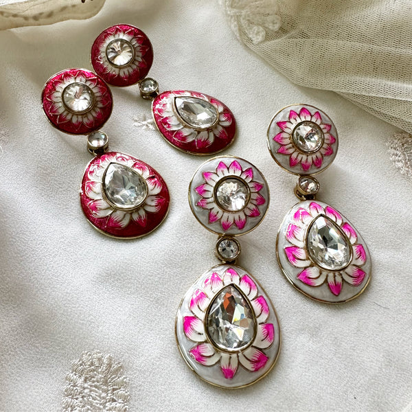 Sunaina - Hand Painted statement earrings