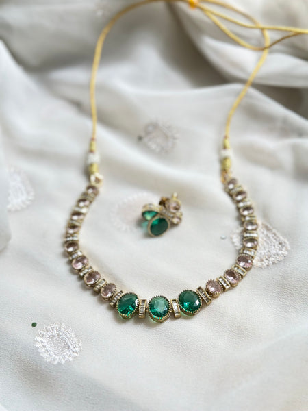 Victorian matte sparkly AD short set