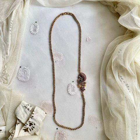 Matte Peacock kemp mogappu chain