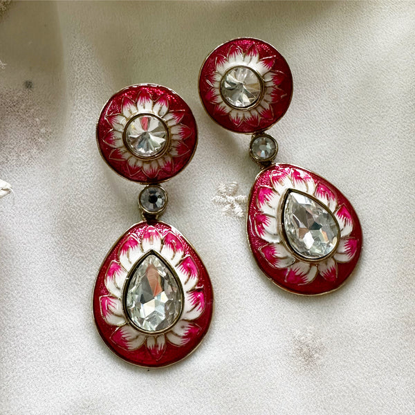 Sunaina - Hand Painted statement earrings