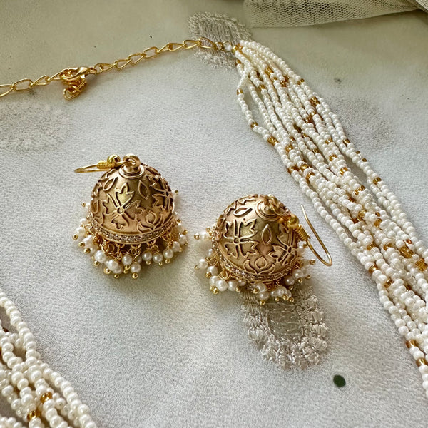 Jumkha Sugar beaded short set