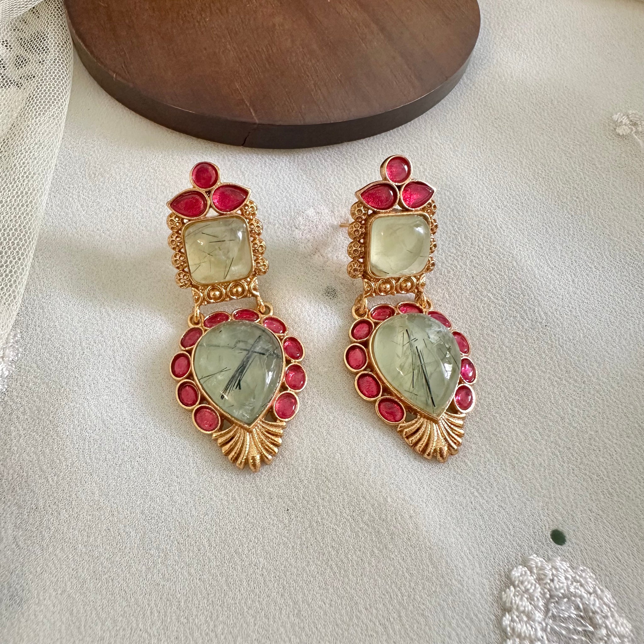 Kundan Imperial Frills earrings