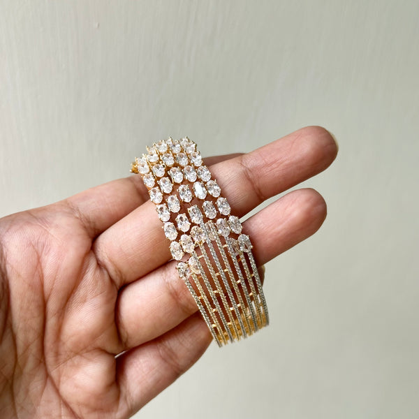 Gold AD Star rush settle bracelet (openable type)