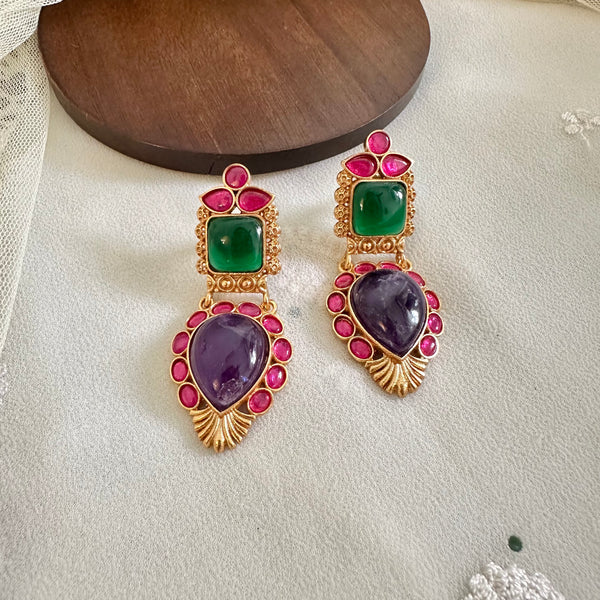 Kundan Imperial Frills earrings