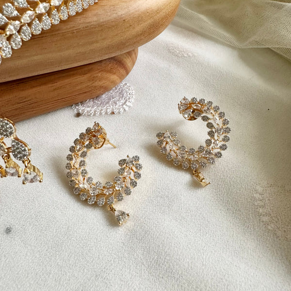 Dew drops extended front open choker set