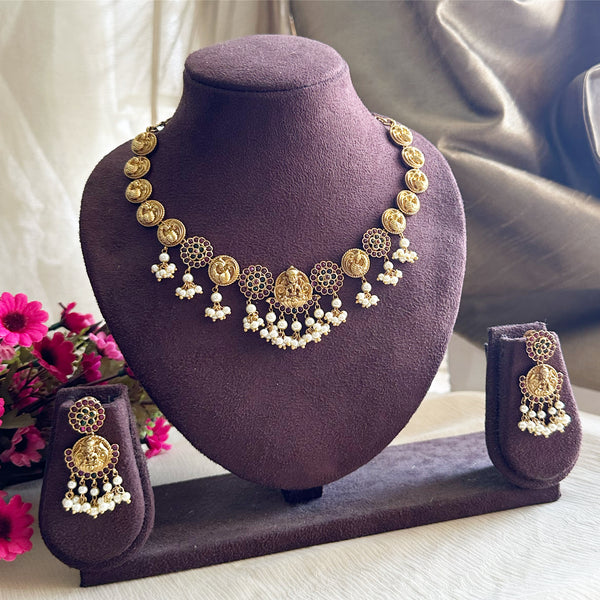 Antique Matte Lakshmi Kemp flower gutta short set