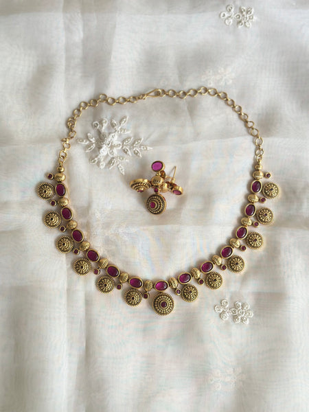 Antique matte kemp Chakras short set