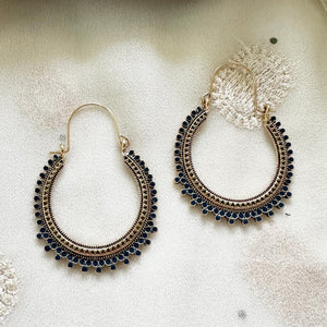 Chaand dots hoop style earrings