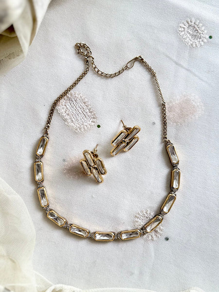 Victoria elongated rectangle polki set