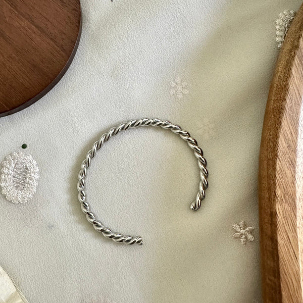 Silver Twisted rope bracelet
