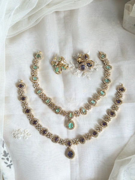 Matte AD Oval & Tear drop short set