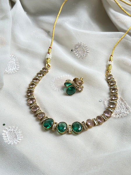 Victorian matte sparkly AD short set