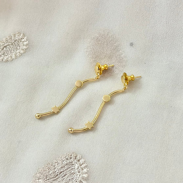 Star drops earrings