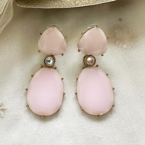 Stone drops earrings