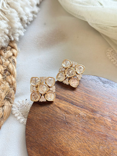 Polki Diamond earrings