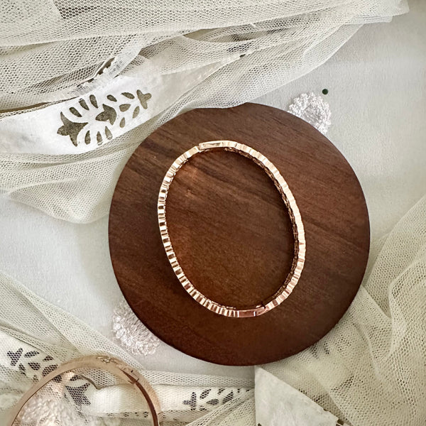 Rose gold Butterfly March openable bracelet