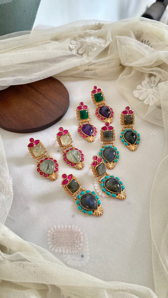 Kundan Imperial Frills earrings